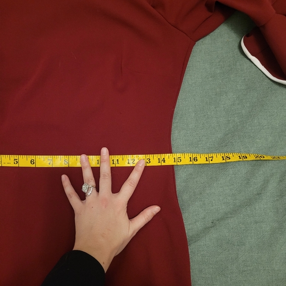 GUC Alexa Admore Red Dress with White Trim Size S - Picture 4 of 11